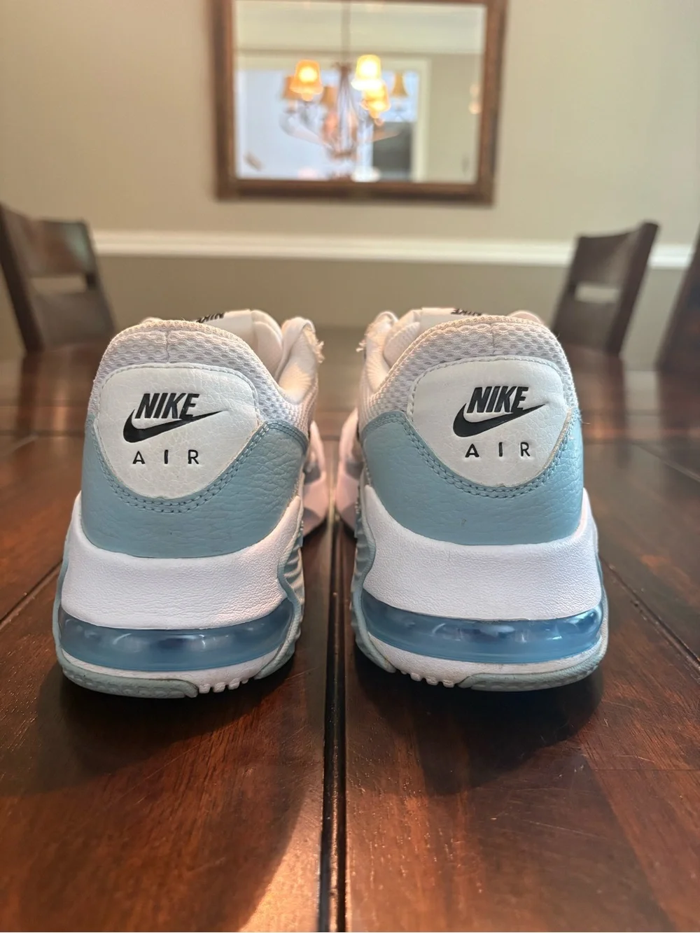 Nike Air Max Low-Top Sneakers in Light Blue, White & Black, Women’s size 9